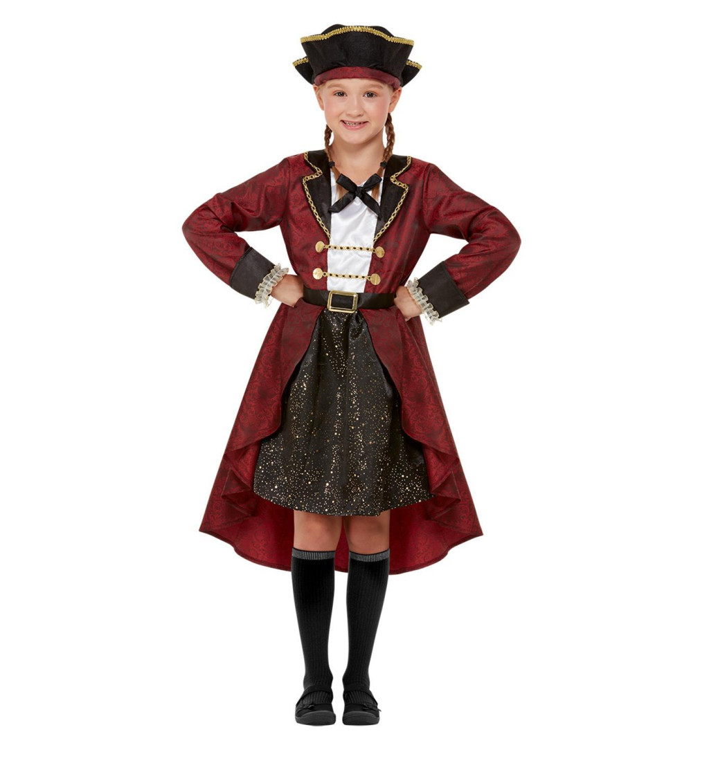 Dievčenský kostým Pirátka