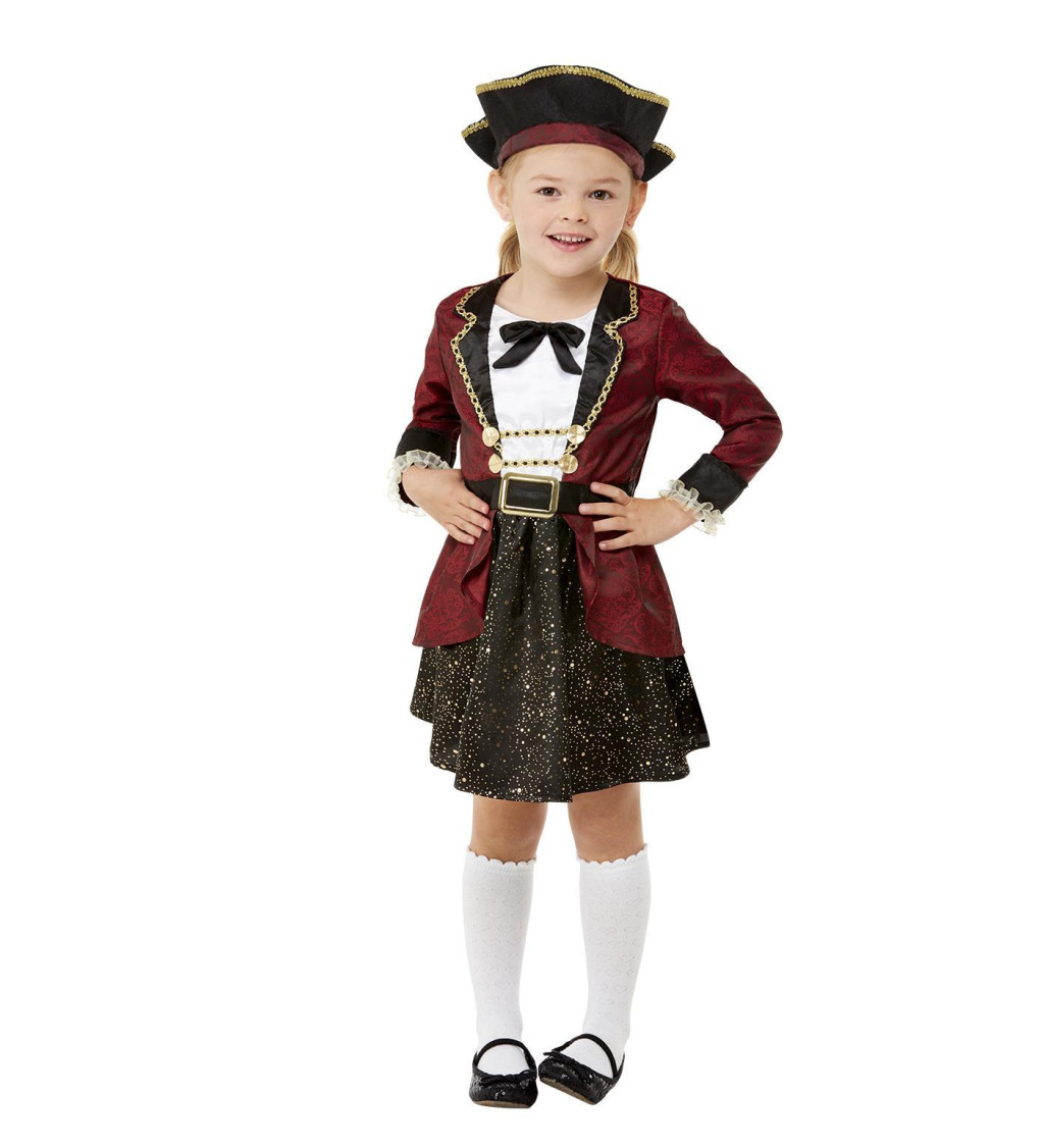 Dievčenský kostým Pirátka