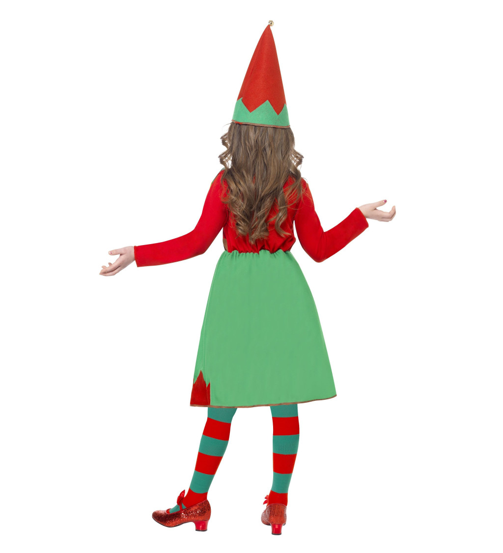 Detský kostým Vianočná elfka