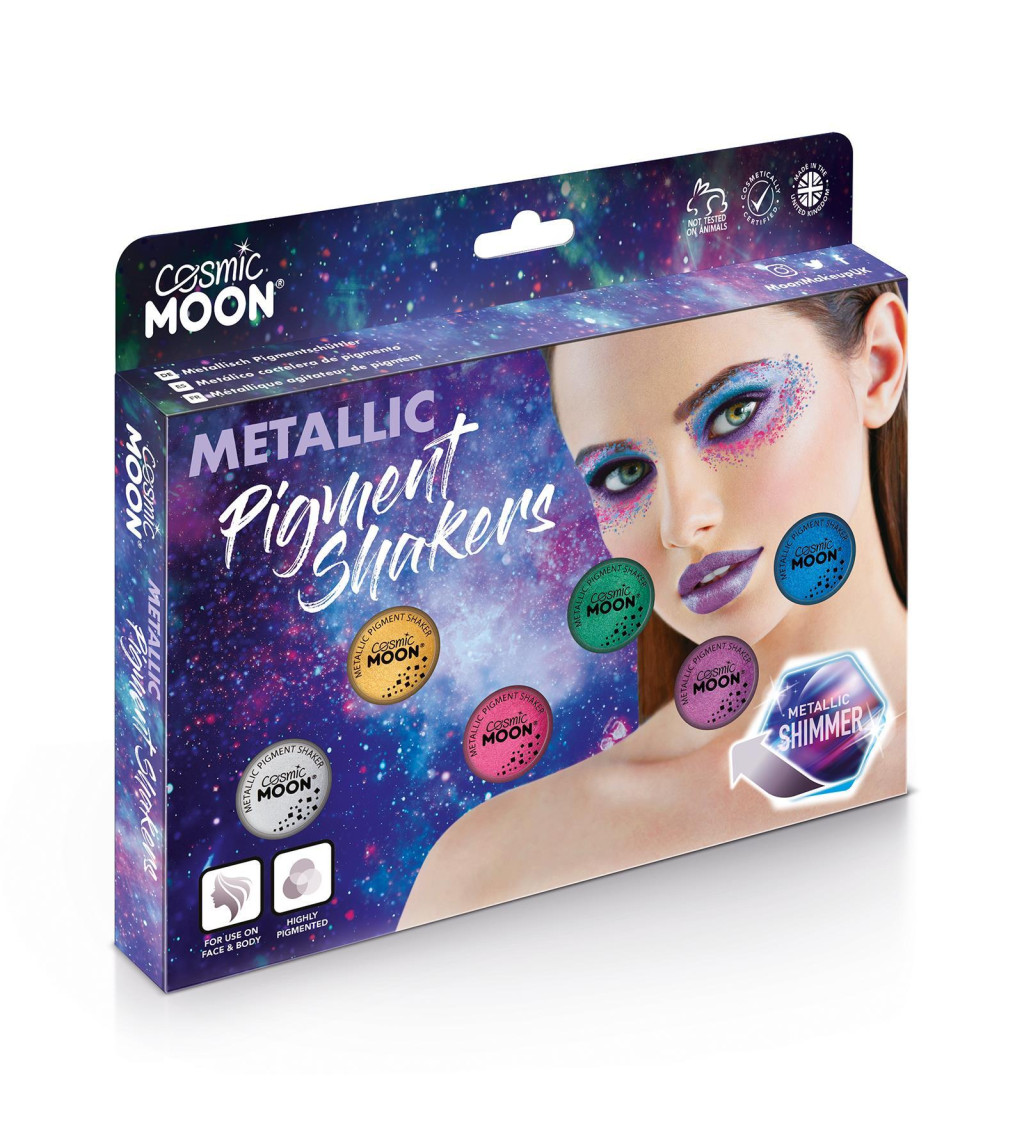 Metalický pigmentový šejker Cosmic Moon, set