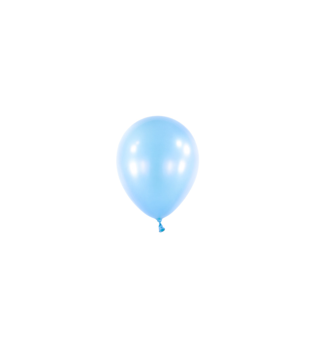 Latexové balóniky Perleťová modrá 100 ks