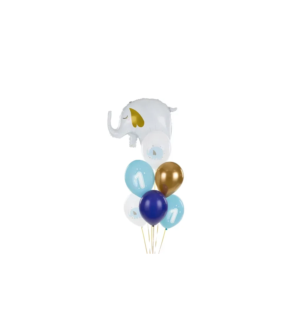 Sada latexových balónikov 1. narodeniny, chlapec (50ks)
