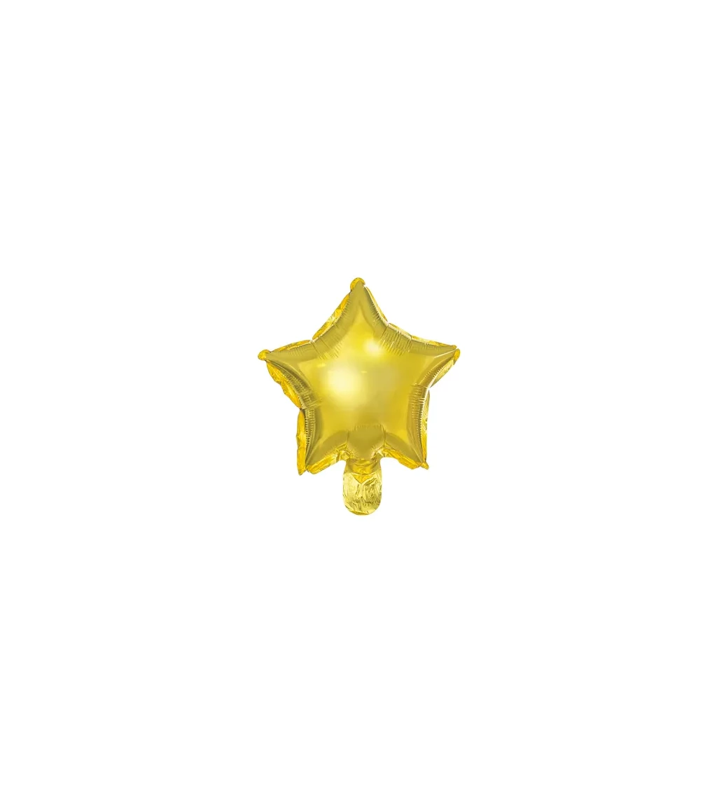 foliovy balonek zlata hvezda