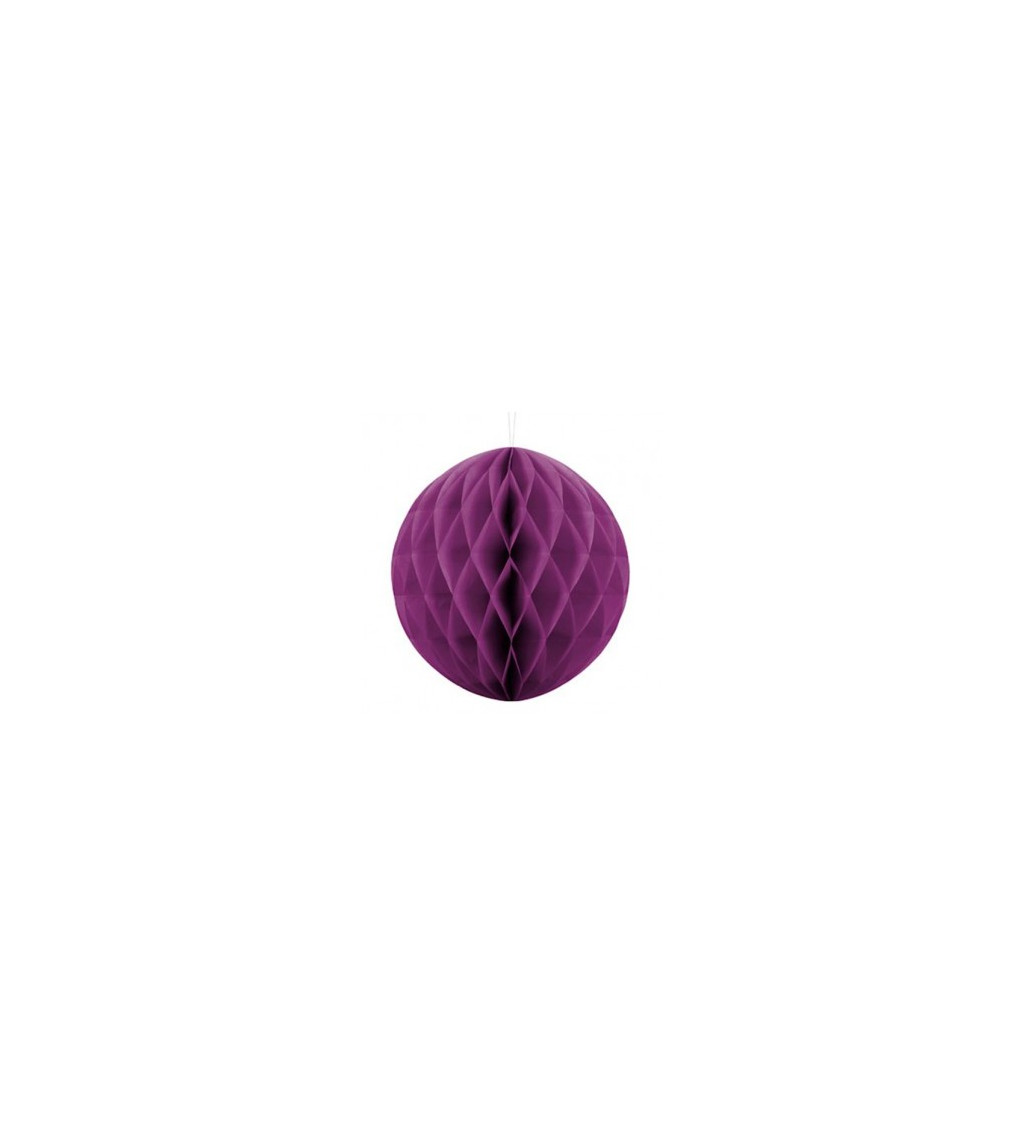 Dekoračná guľa Honeycomb, fialová