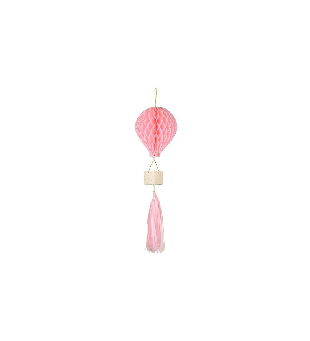 Honeycomb balónik Ružový