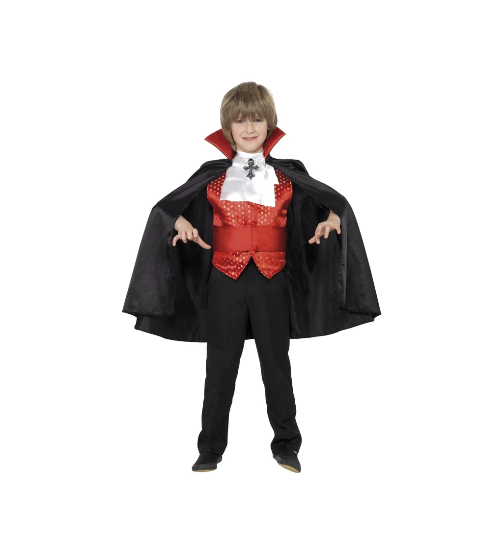 Detský kostým Drakula II. - červený