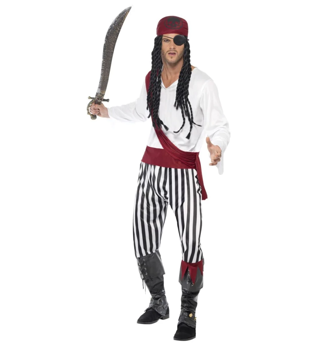 Kostým Pirát - pruhovaný