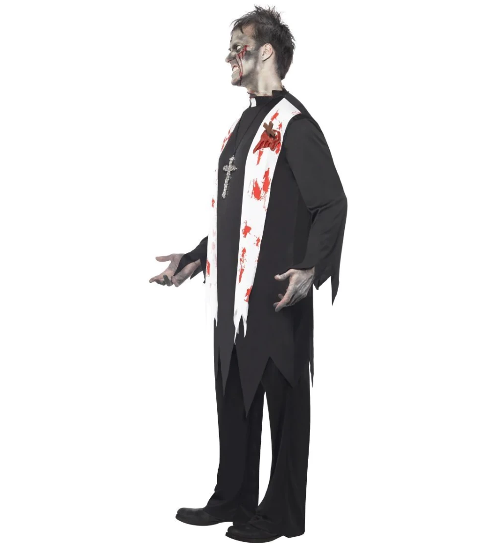 Pánsky kostým Zombie kňaz
