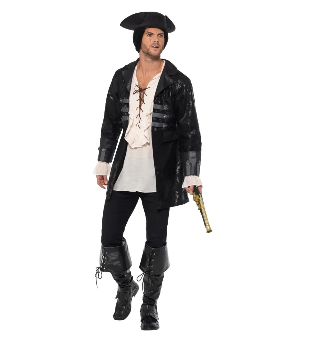Pánsky luxusný pirátsky kabát