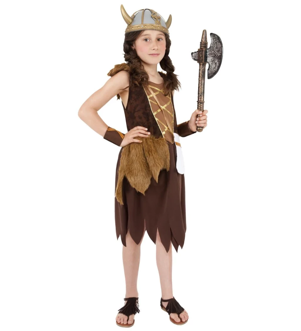 Detský kostým - Vikingska slečna