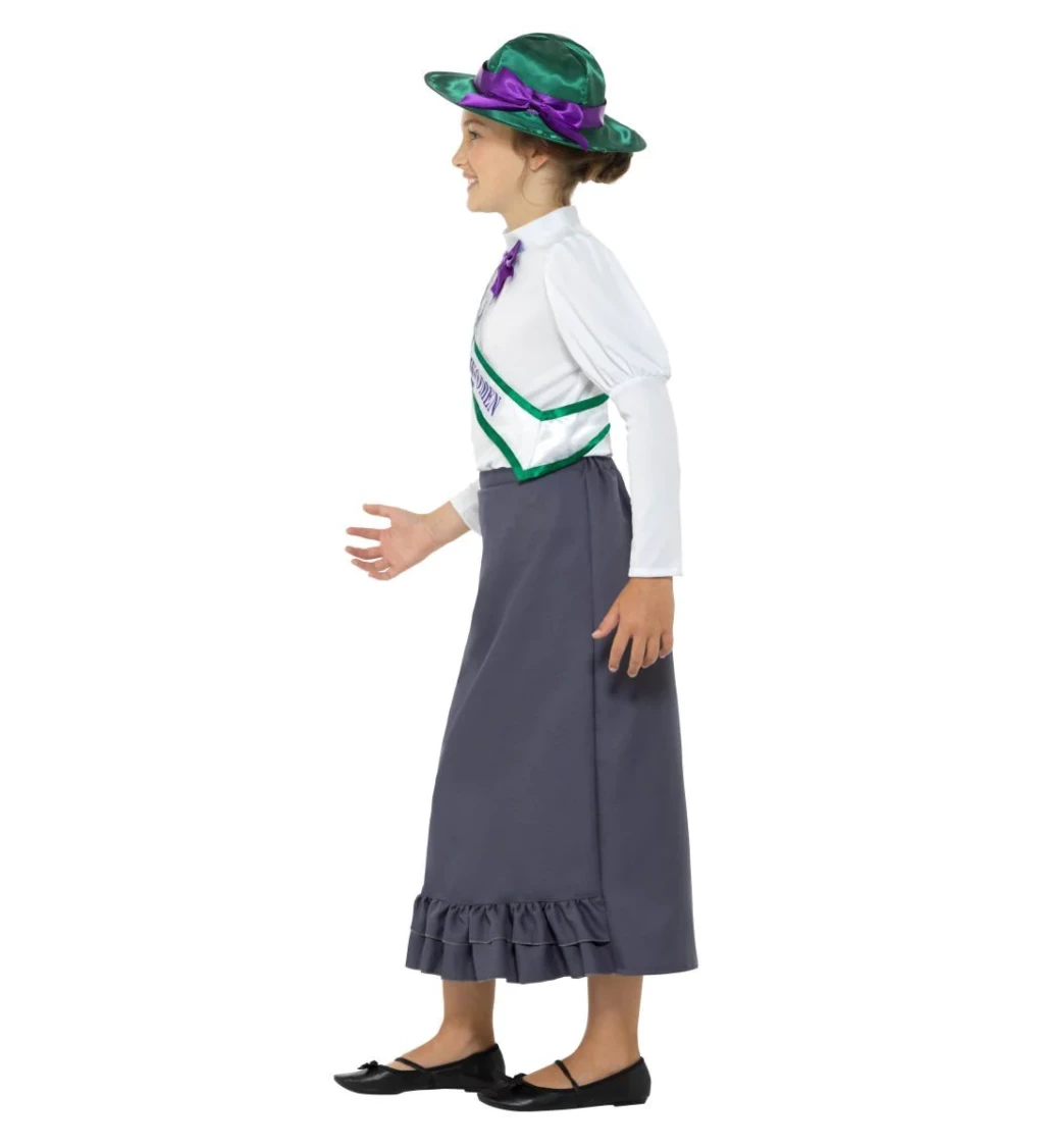 Detský kostým Viktoriánska sufražetka