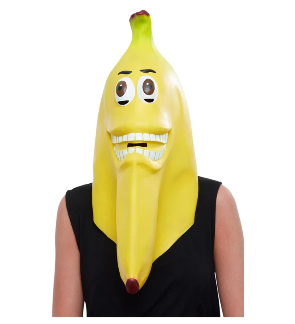 Latexová maska banánu