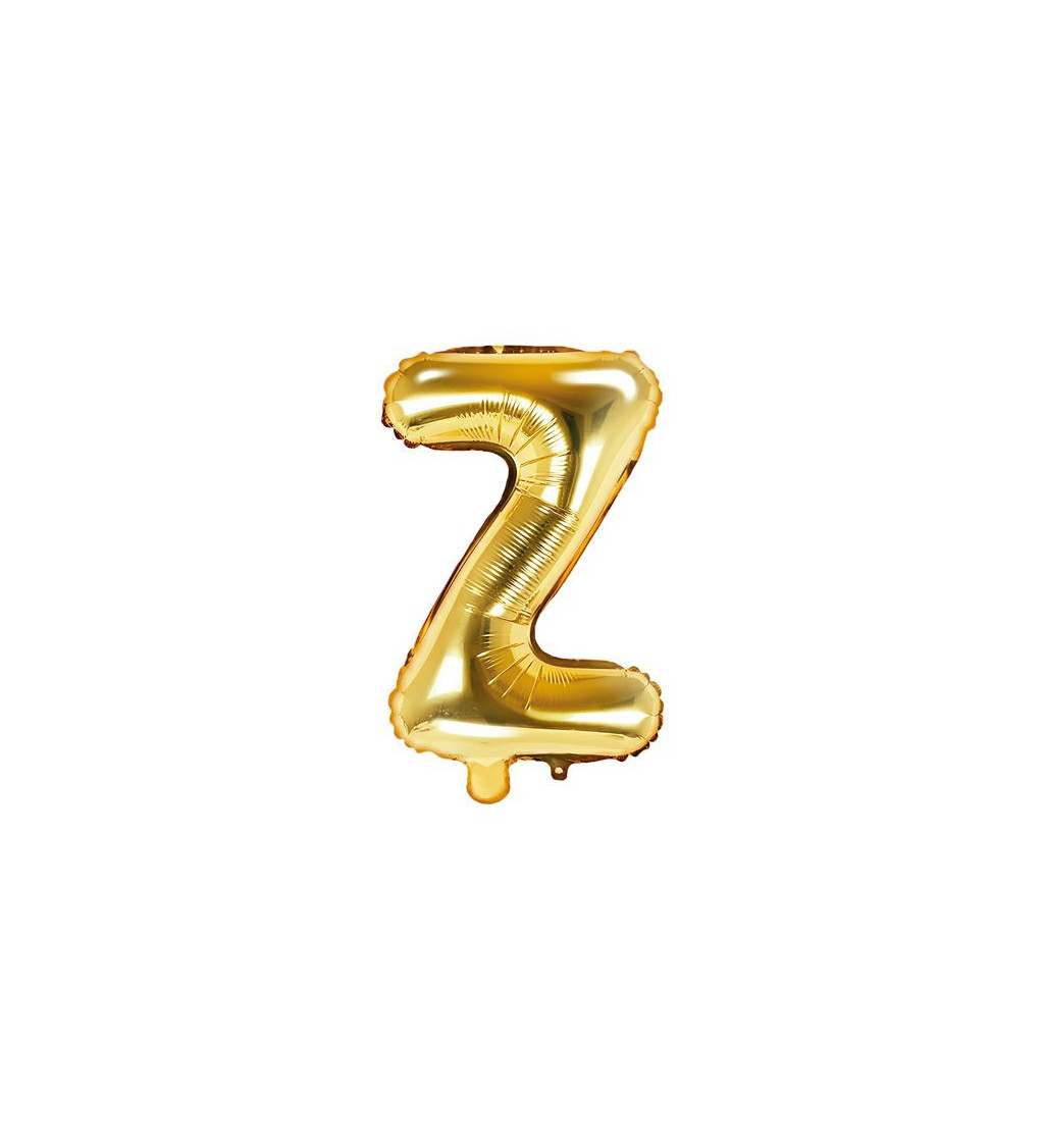 Fóliový balónik "Z" - zlaté