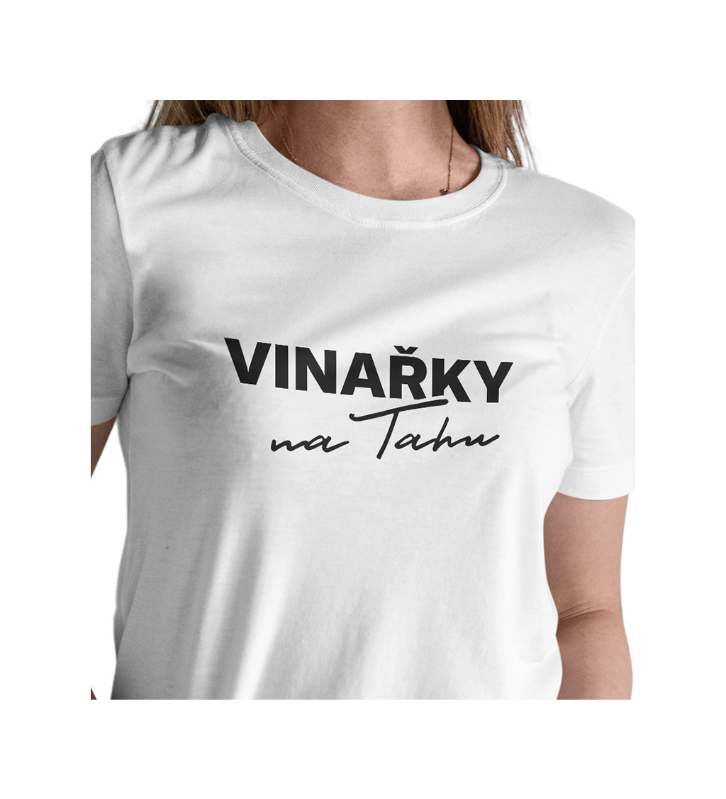 Dámske tričko biele - Vinárky na ťahu