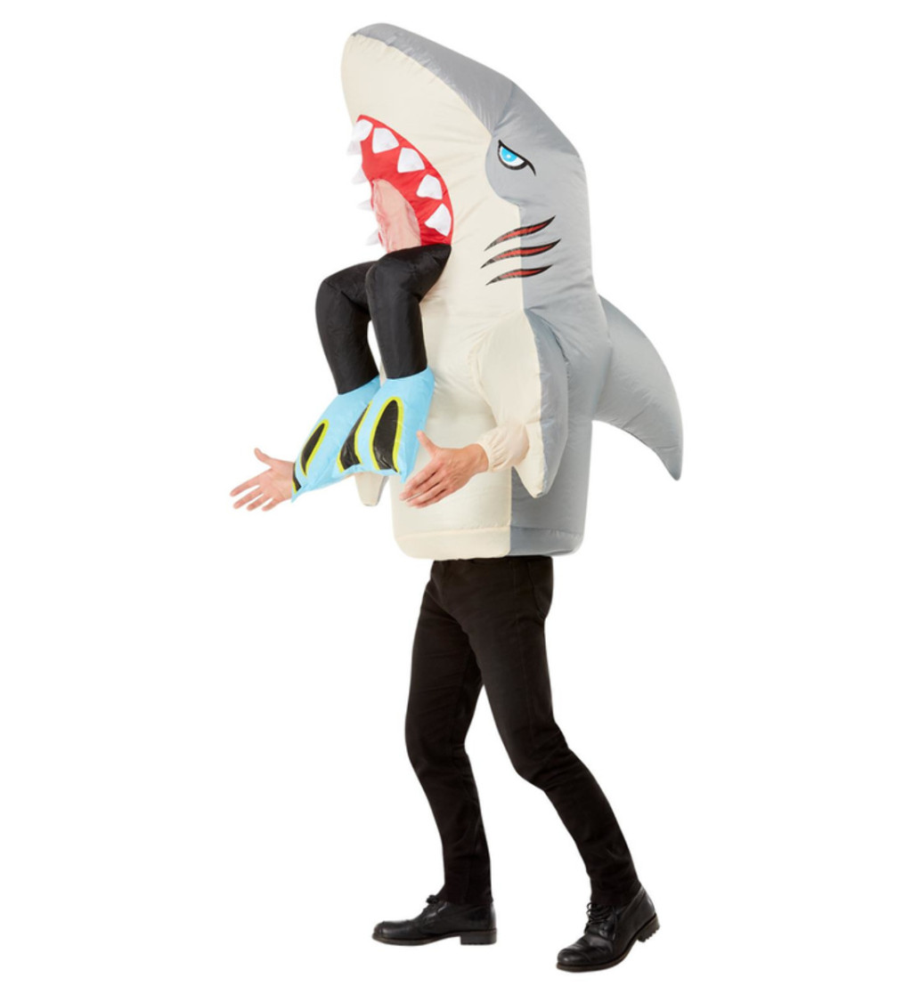 Pánsky kostým Žralok a potápač, nafukovací
