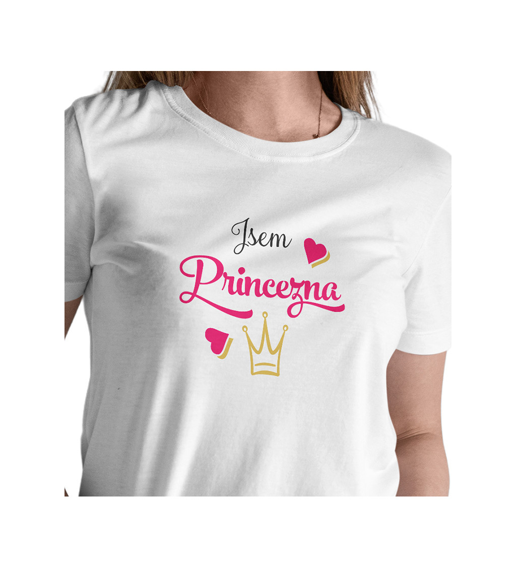 Dámske tričko biele - Som princezná