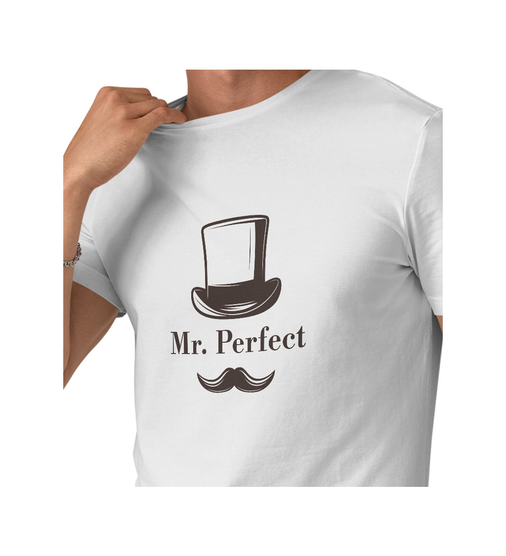 Pánske tričko biele - Mr. Perfect