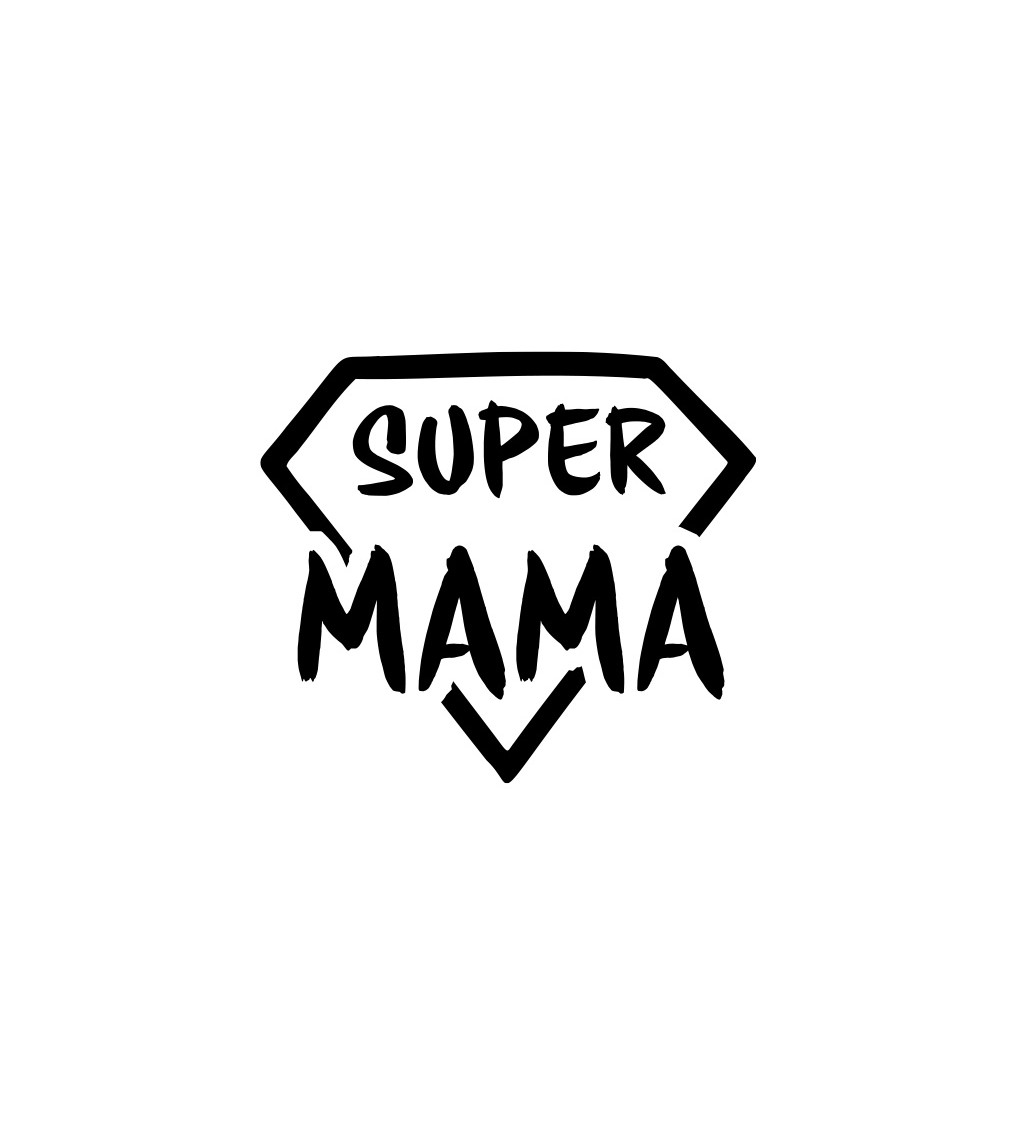 Dámske tričko biele - Super mama