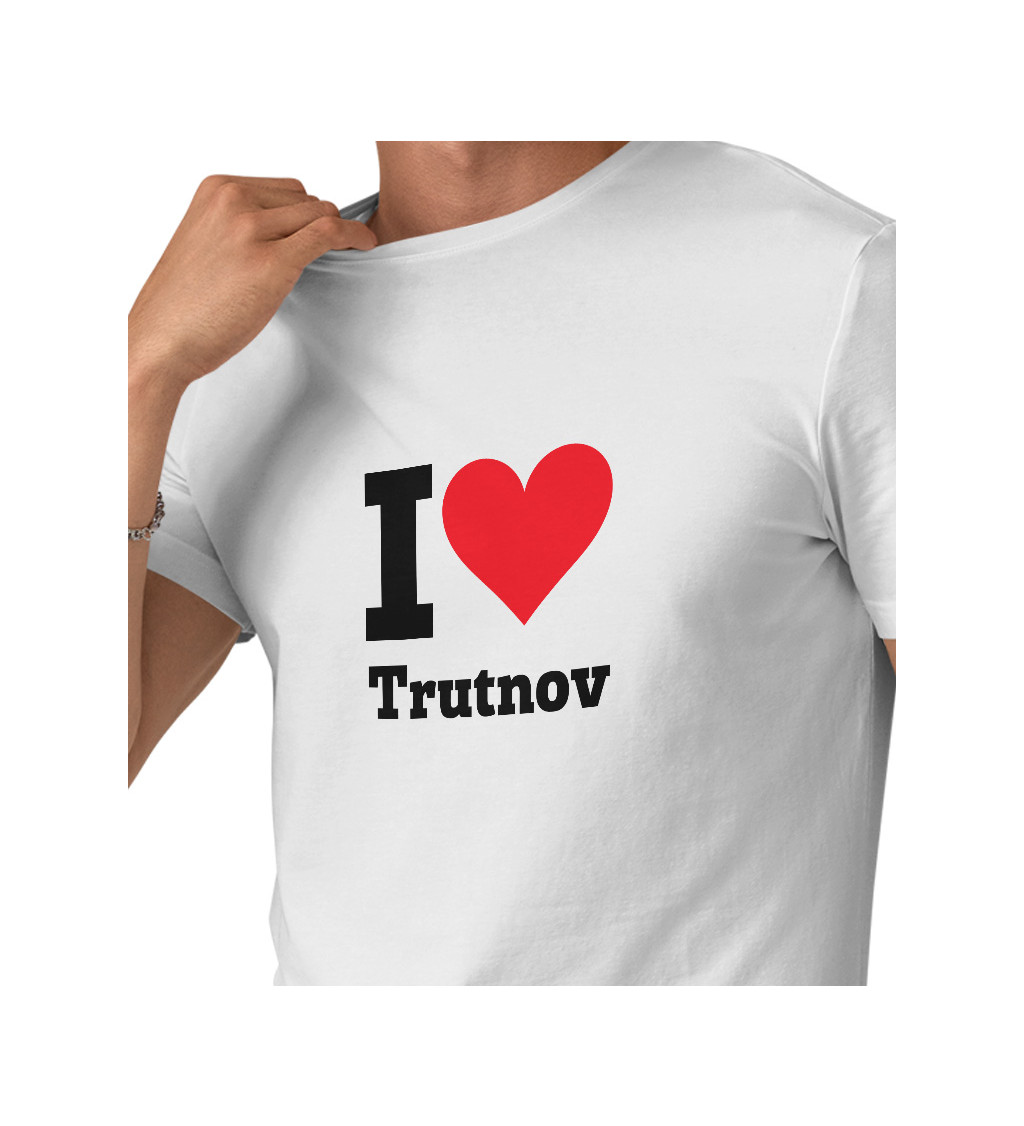 Pánske tričko biele - I love Trutnov