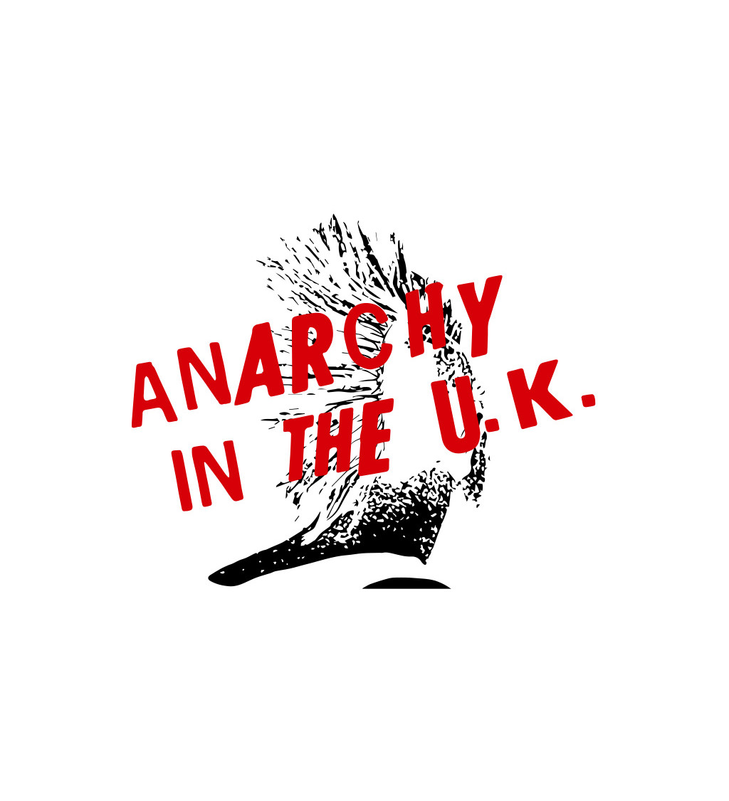 Dámske tričko biele - Anarchy in the U.K.