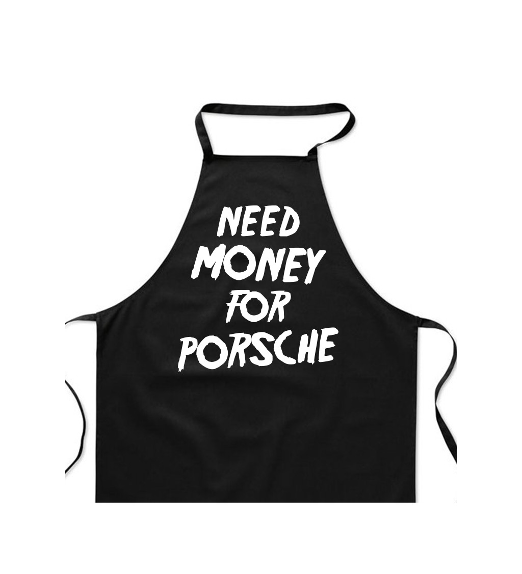 Zástera čierna - Need money for Porsche