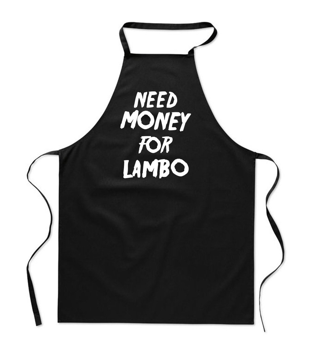 Zástera čierna - Need money for Lambo