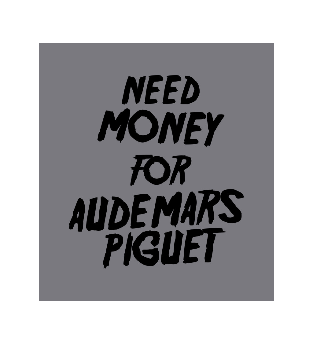 Zástera šedá - Need money for Audemars Piguet