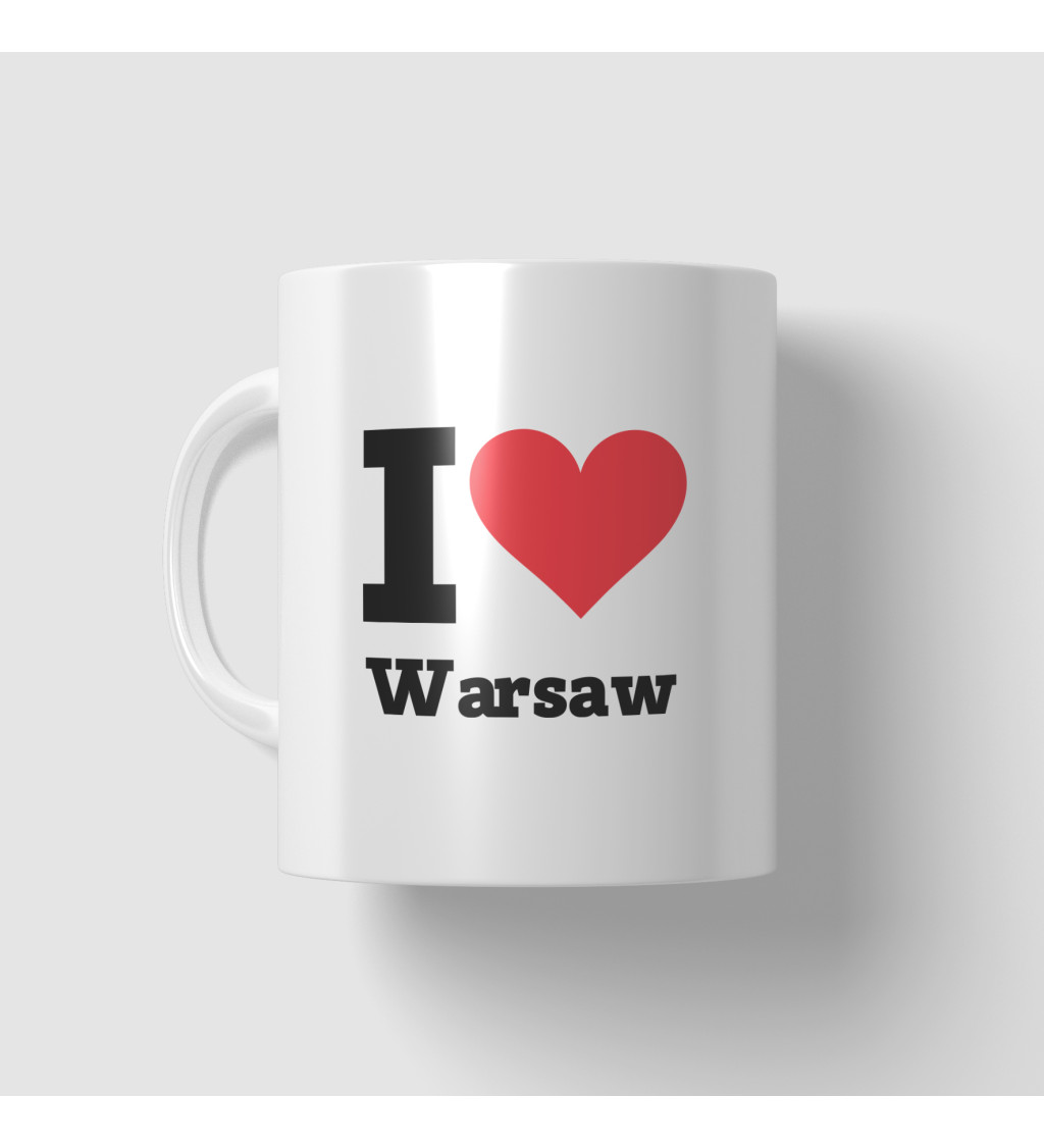 Hrnček I love Warsaw