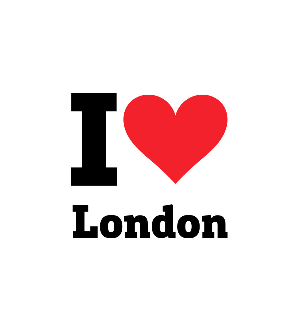 Dámske tričko biele - I love London