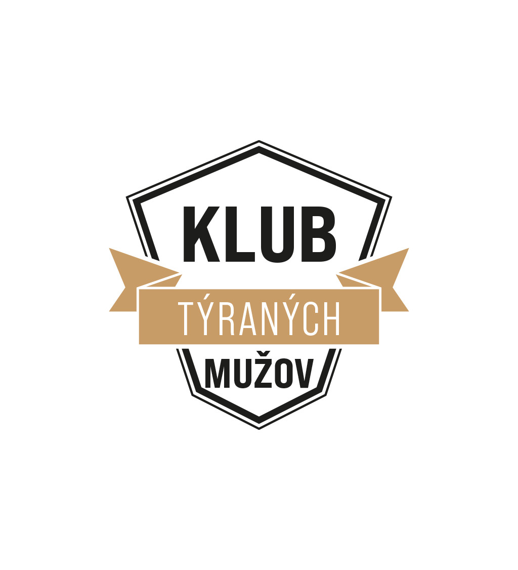 Pánske tričko biele -  Klub týraných mužov