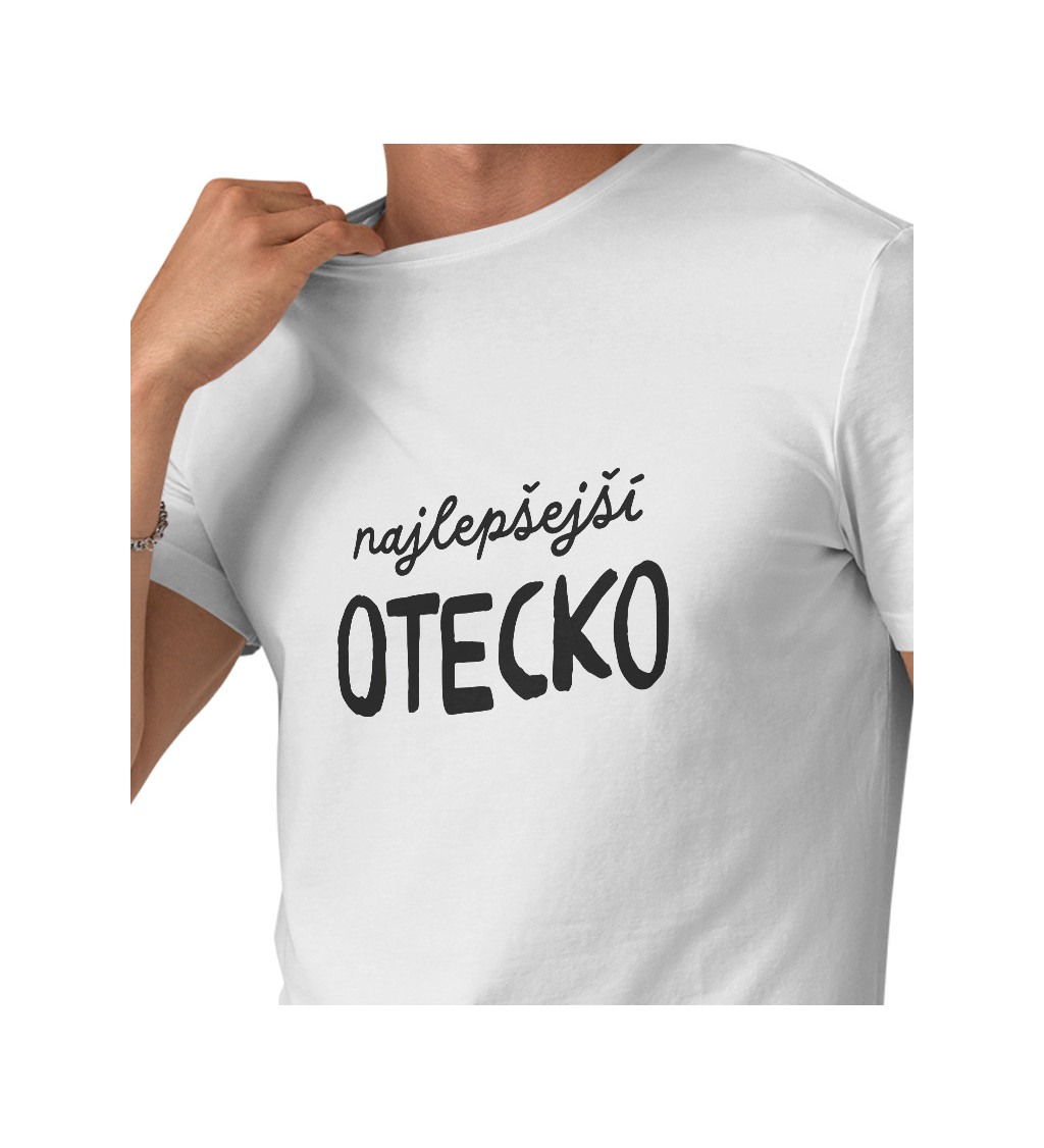 Pánske tričko biele - Najlepšejší otecko