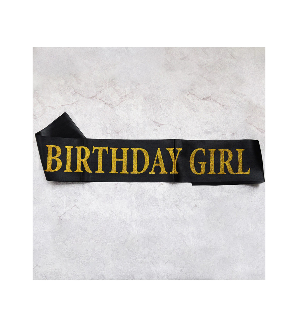 Šerpa čierna Birthday Girl