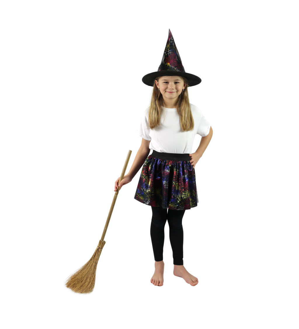 Detská sukňa a klobúk TuTu - Čarodejnica
