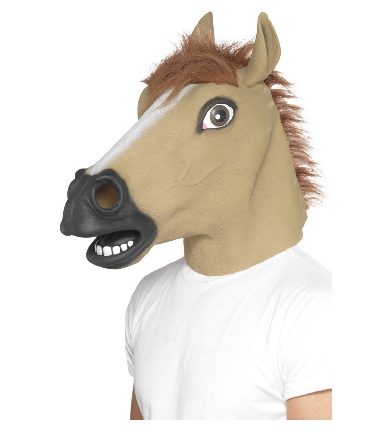 Maska Kôň svetlá - latexová