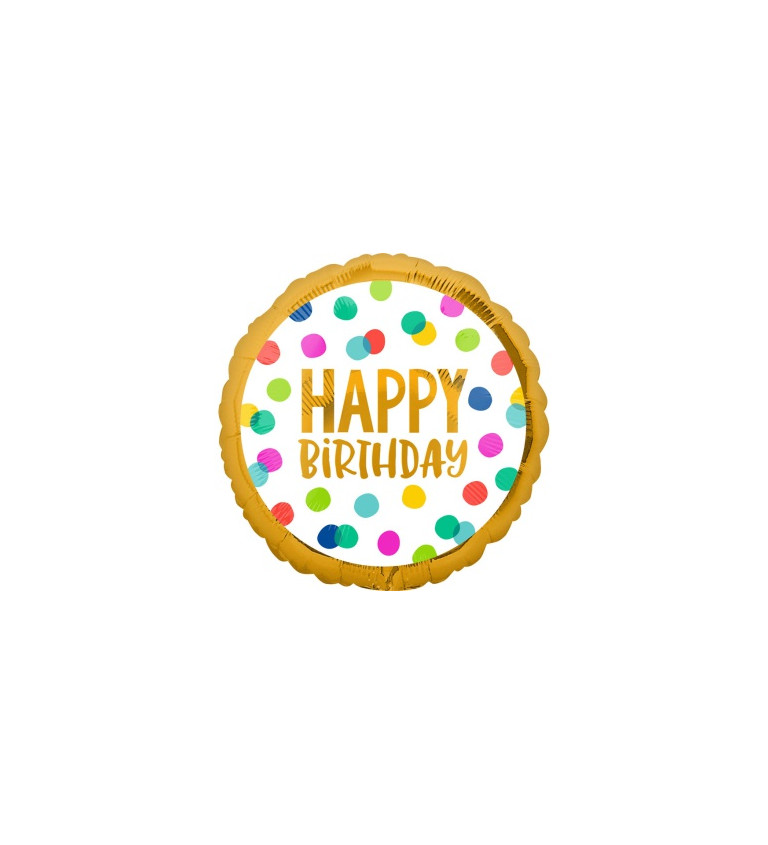 Fóliový balónik - Happy birthday