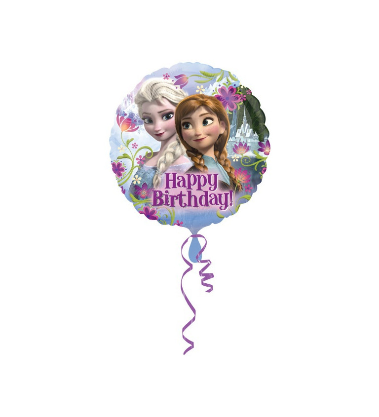 Okrúhly fóliový balónik Frozen