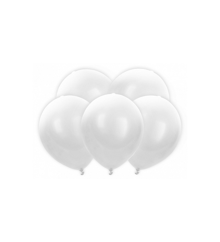 Balóniky s LED žiarovkou bielej farby