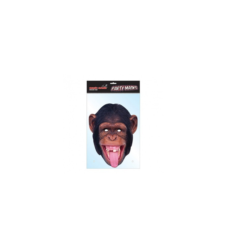 Papierová maska ​​Šimpanz