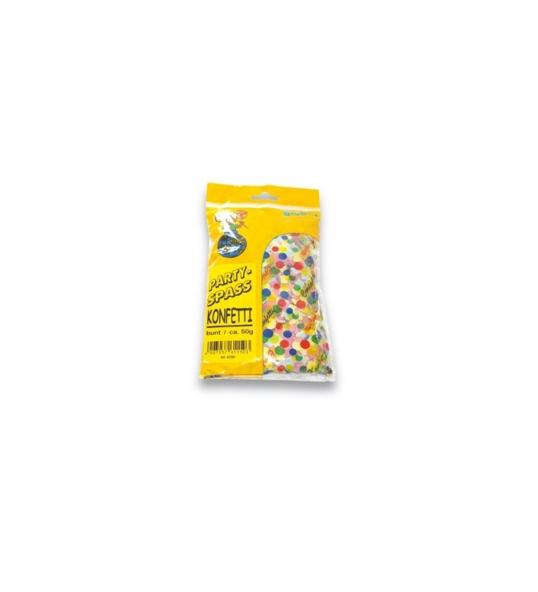 Papierové konfety v tvare malých koliesok - farebné
