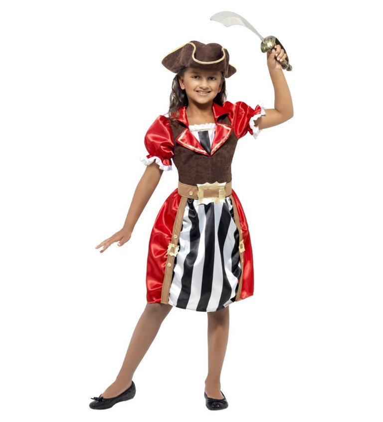 Detský kostým "Pirátka Siedmich morí"