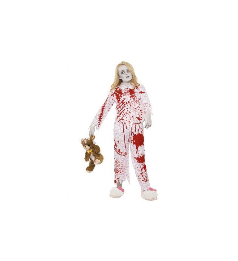 Detský kostým Mŕtvola - dievčenské pyžamo