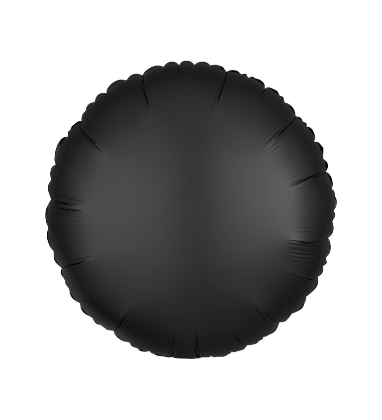 Fóliový balónik v tvare kolesa, čierny