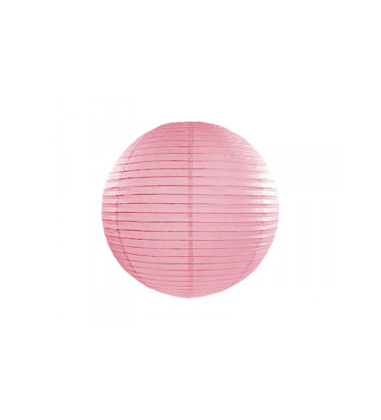 Papierový lampión, ružový (45 cm)