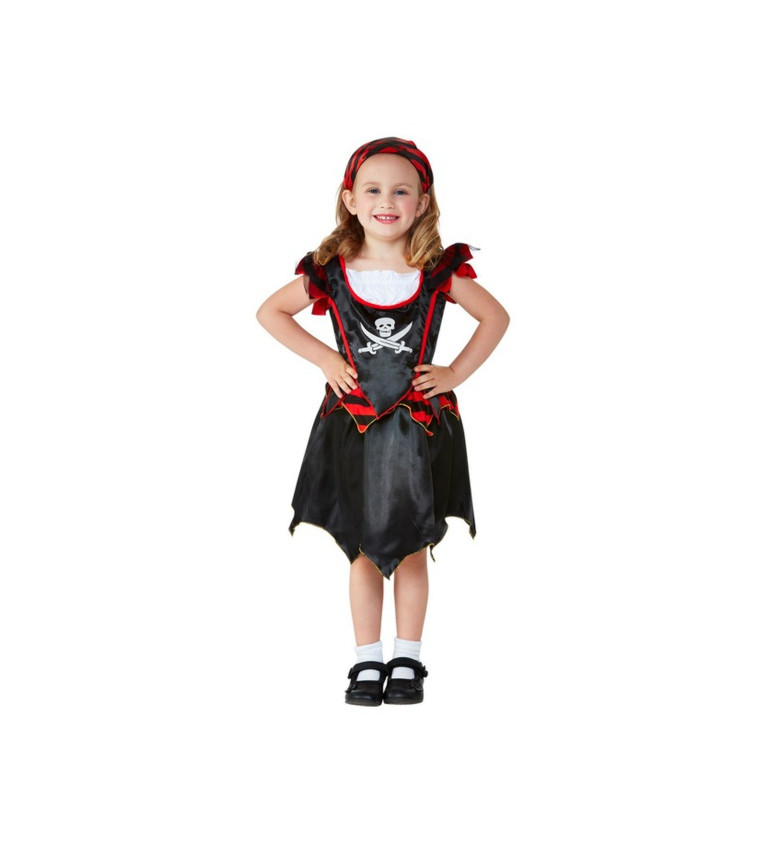 Pirátský detský kostým pre dievčatá