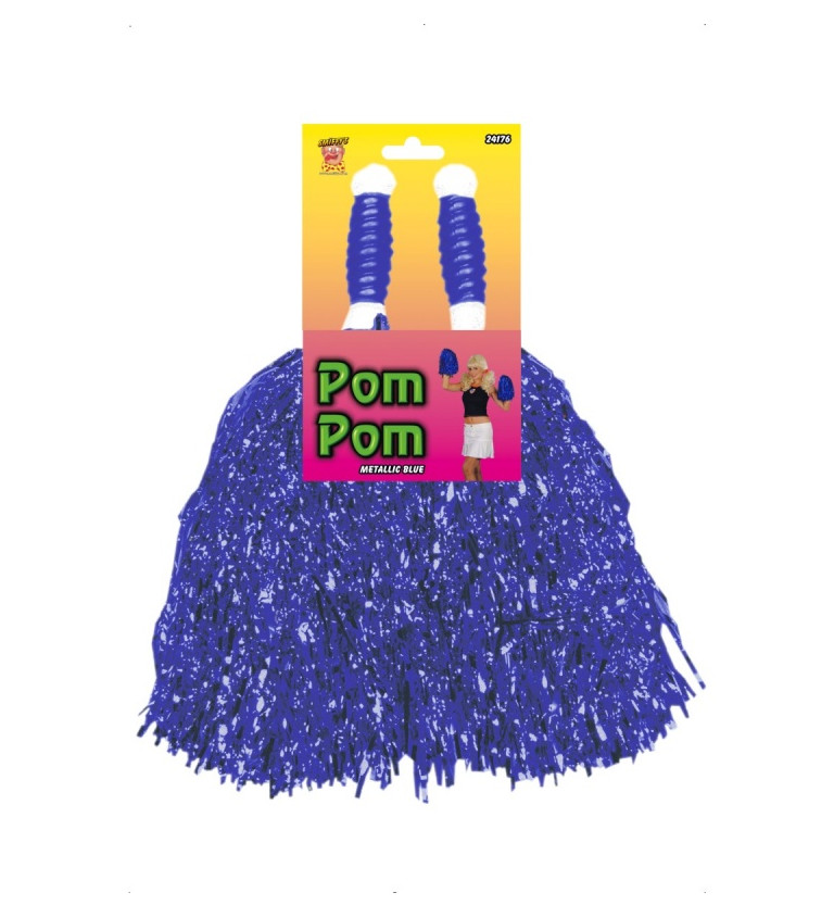 Pompony - modré