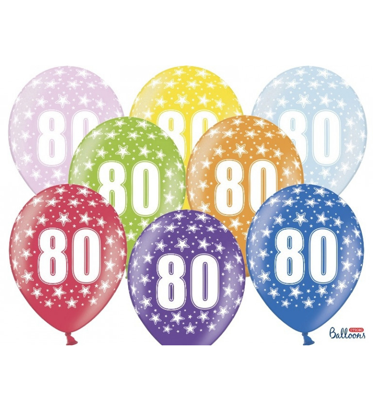 Farebný balónik 80
