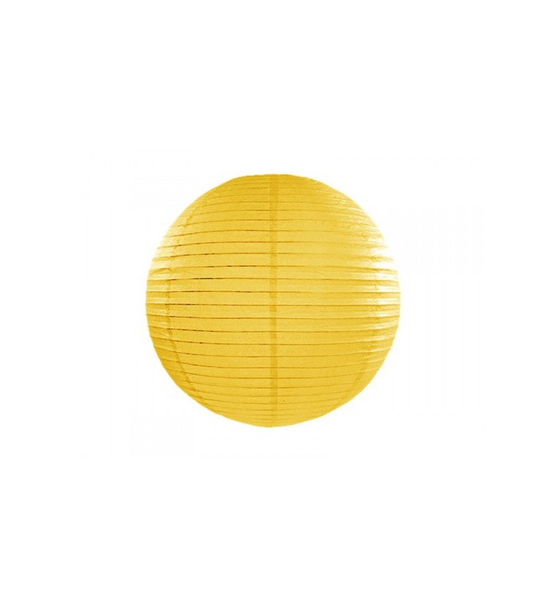 Papierový lampión II - žltý 35 cm