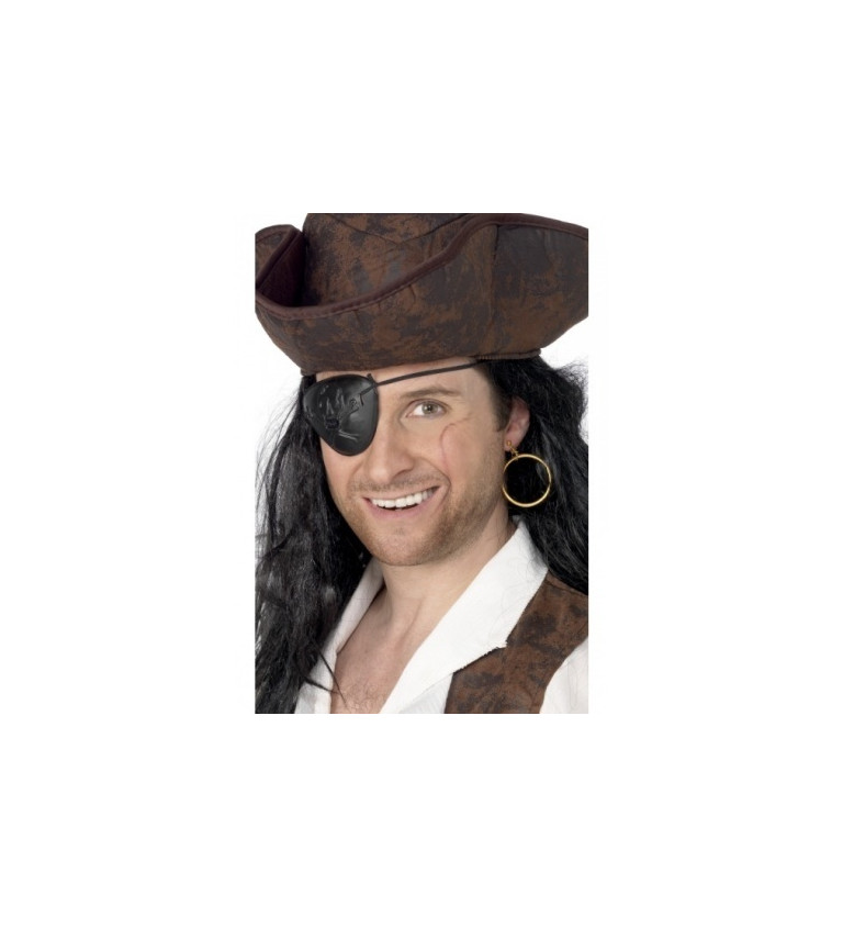 Pirátska sada malá - klapka, náušnice