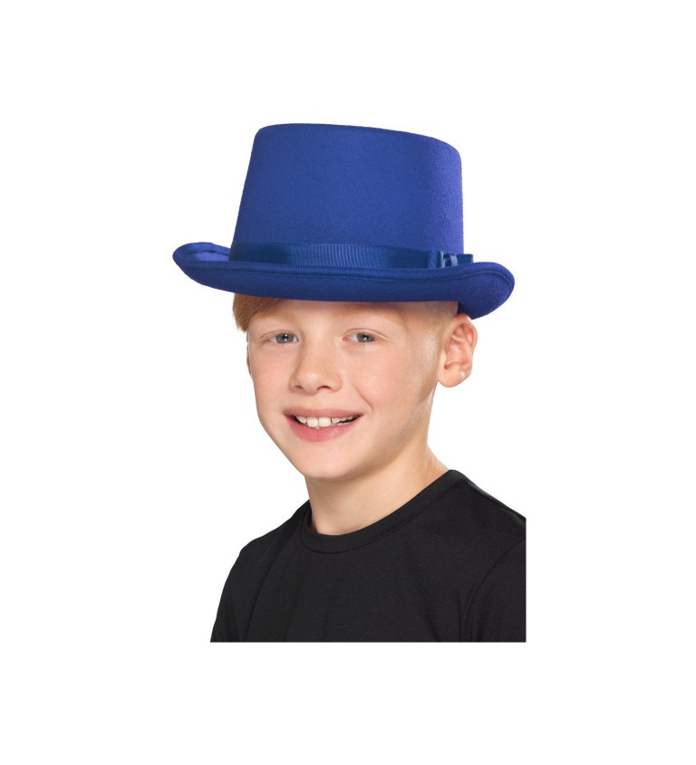 Detský klobúk - modrý