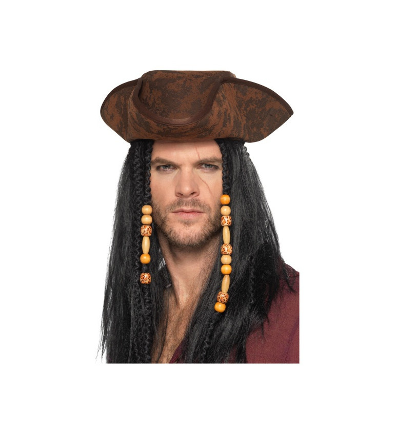 Hnedý pirátsky klobúk